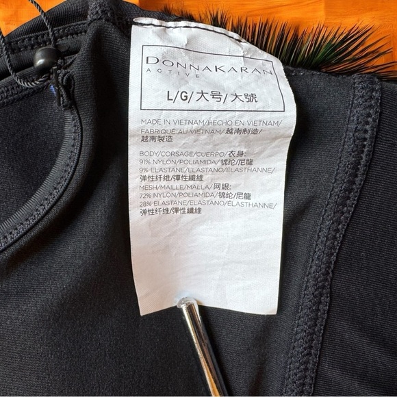 Donna Karan Active High Neck Sports Bra - L - Picture 7 of 9